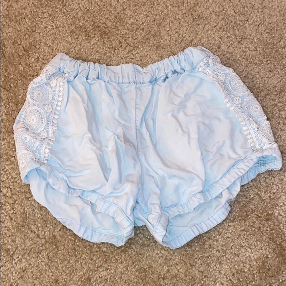 Light blue flowy shorts